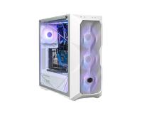 TD500 MESH V2 computadora de escritorio caja principal EATX lado transparente 360 refrigeración por agua DIY blanco (Color : TD500 MESH white model)
