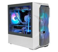 TD500 MESH V2 computadora de escritorio caja principal EATX lado transparente 360 refrigeración por agua DIY blanco (Color : TD300 MESH white model)