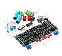 TDA7294 DIY Audio Amplificador Placa 200 W Dual Channel HIFI PCB Kit para autoensamblaje, bajo nivel de ruido, CC ± 24 V-± 40 V, negro (accesorios completos)