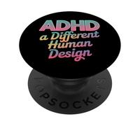 TDAH A Different Human Design Awareness Declaración Cita PopSockets PopGrip Adhesivo
