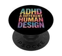 TDAH A Different Human Design Awareness Declaración Cita PopSockets PopGrip Adhesivo