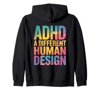 TDAH A Different Human Design Awareness Declaración Cita Sudadera con Capucha