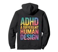 TDAH A Different Human Design Awareness Declaración Cita Sudadera con Capucha