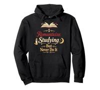 TDAH Dark Academia Identidad Estudio Humor Amante Libro Vibes Sudadera con Capucha