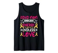 TDAH Mamá Energía infinita Apoyo sin fin Conciencia Camiseta sin Mangas