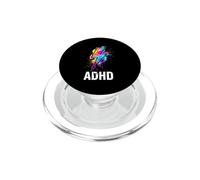 TDAH Rainbow Lightning Splash Arte de Acuarela para Adultos PopSockets PopGrip para MagSafe