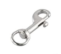 TDCuizent 36 Perno de doble extremo de acero inoxidable mosquetón rápido hebilla giratoria para buceo y esnórquel gancho para dispositivo de control de flotabilidad y equipo de senderismo (70 mm)