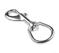TDCuizent 36 Perno de doble extremo de acero inoxidable mosquetón rápido hebilla giratoria para buceo y esnórquel gancho para dispositivo de control de flotabilidad y equipo de senderismo (100 mm)