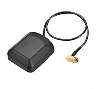TDCuizent Antena activa GPS con conector macho de 90 grados, módulo de alta ganancia, base de montaje magnético, cable de 0,5 m para dispositivos de navegación y posicionamiento de vehículos