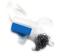 TDCuizent Anzuelos de pesca de acero de alto carbono con línea preatada para pesca de carpas y gruesas, cuerpo aplanado para una mayor fuerza de tracción, punta para una penetración rápida y profunda