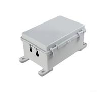 TDCuizent Caja de enchufe impermeable IP66 ABS ignífugo caja eléctrica hebilla segura a prueba de golpes impermeable montado en la pared caso gris para jardín, paisaje, uso industrial al aire libre