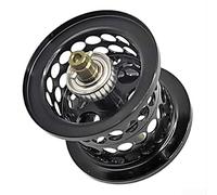 TDCuizent Carrete de pesca compatible con ABU Garcia IB6 IB7 IB8 ALX LC6 LV7 LC7 LT7 BF7 BF8 MGX2 Revo ALX Gen 2 Baitcasting Reel Metal Construction (negro)