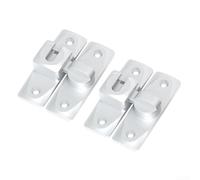 TDCuizent Cerrojo de puerta de aleación de aluminio con rotación de 360°, antirrobo, cerradura de puerta corredera para armario de baño, cerrojo de seguridad con ranura para tarjeta de mármol, acabado