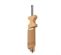 TDCuizent Conjunto de boquilla de acero endurecido AD5X de liberación rápida resistente a altas temperaturas para accesorios de impresora, bloque de calefacción estable para varios modelos (0,25 mm)