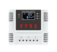 TDCuizent Controlador de carga solar PWM de 10 A/20 A/30 A con pantalla LCD, carga de 3 etapas y control de aplicación para sistemas de energía alternativos para el hogar, puertos USB duales, carcasa