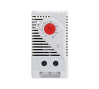 TDCuizent Controlador de temperatura de riel DIN Interruptor de termostato electrónico programable con rango ajustable 0-60 ° C Sensor bimetálico para gabinetes eléctricos Sistemas de refrigeración de