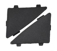 TDCuizent Cubierta de gancho de remolque, placa triangular para Mazda Axela 2014-2016, color negro, protector de malla para debajo del parachoques con OEM BHN1-50-101/2 BJS7-50-101/2 Instalar par de