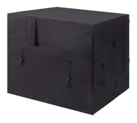 TDCuizent Cubierta impermeable para bomba de calor 210D Oxford para aire acondicionado, protector de aire acondicionado al aire libre y calentador de piscina, color negro, resistente a la intemperie