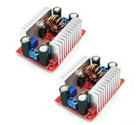 TDCuizent DC 400W 15A Step-up Boost Converter Module Ajustable 10-60V Fuente de alimentación de corriente constante Controlador LED para panel solar Carga de batería Laptop Proyectos de bricolaje