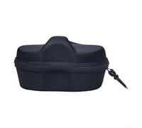TDCuizent Funda para gafas de buceo para buceo, esnórquel, buceo libre, portátil, caja de almacenamiento de EVA dura, gancho de ajuste seguro, interior protector, ligero, 81 g, negro, 19 x 14,5 cm