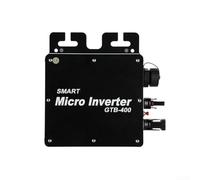 TDCuizent GTB-400 inteligente para inversor de lazo de rejilla solar 400W MPPT seguimiento DC a CA Convertidor de fuente de alimentación eficiente Monitoreo de aplicaciones de aluminio negro para