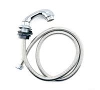 TDCuizent Juego de cabezal y manguera para champú de salón con tubo flexible de 120 cm, rociador de ducha de ahorro de agua para salón de belleza, cuenco de peluquería y kit de instalación de uso