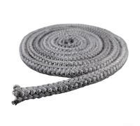 TDCuizent Junta de fibra de vidrio negra para puerta de estufa de leña, chimenea, quemador de leña, caldera, horno industrial, resistente a altas temperaturas, cordón de sellado elástico (10 mm x 5 m)