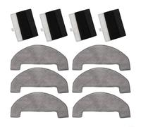 TDCuizent Kit de accesorios de filtro y paño de fregona de repuesto para robot aspiradoras Mova E20 y E20Plus, incluye 4 filtros de polvo de alta eficiencia y 6 almohadillas de limpieza suaves