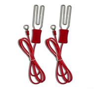 TDCuizent Kit de cinta de conexión a tierra de valla eléctrica de varias hebras, conector de alambre de acero inoxidable M8 1 m, cable de instalación rápida, gancho adecuado para granja, rancho