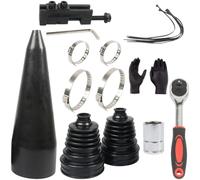 TDCuizent Kit de reparación de cubierta antipolvo de silicona para junta cv con abrazaderas y protector de maletero de eje de grasa para automóviles, camiones, funda resistente al calor para eje de 18