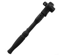 TDCuizent Llave de trinquete de cabeza FLEX de 1/4 pulgadas con mango reversible de 72 dientes con cabezal giratorio de 360°, herramienta de metal en miniatura para reparación de automóviles