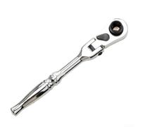 TDCuizent Llave de trinquete de cabeza FLEX de 1/4 pulgadas con mango reversible de 72 dientes con cabezal giratorio de 360°, herramienta de metal en miniatura para reparación de automóviles