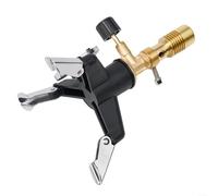 TDCuizent Multifuncional portátil Bunsen Quemador Gas Antorcha Latón Negro Acabado Cobre Compacto 9x7x3cm para Laboratorio al aire libre Camping Estufa Calefacción Iluminación