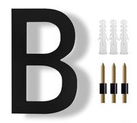 TDCuizent Números flotantes modernos de 8 pulgadas, estilo sombra negra grande para puerta de garaje, montaje en pared, letrero decorativo para instalar en hormigón de ladrillo (B)