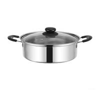 TDCuizent Olla de vapor de acero inoxidable grueso para huevos y mini pasteles, multifuncional, 20 cm, utensilio de cocina para cocinar al vapor verduras, mariscos, albóndigas y más diseño de
