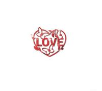 TDCuizent Paquete de 2 calcomanías de pared de espejo de corazón de amor acrílico para decoración del hogar, arte minimalista en forma de mariposa para sala de estar, dormitorio, dorado, plateado