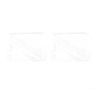 TDCuizent Paquete de 2 fundas cuadradas de vinilo transparente para sillas de salón de peluquería, protectores de asiento con bordes reforzados, cubierta trasera impermeable para sillas estándar de