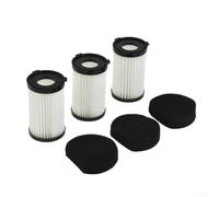 TDCuizent Paquete de 3 filtros de repuesto para aspiradora Galaxy GL6255 para Clatronic BS306 y para aspiradoras con cable H2, filtro de esponja lavable de alta eficiencia
