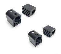 TDCuizent Paquete de 4 adaptadores de almohadilla de asiento de bicicleta estática reclinada, abrazadera de fricción de plástico, bloque de freno para equipos de fitness, pieza de fijación segura del