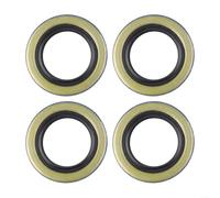 TDCuizent Paquete de 4 sellos de grasa de doble labio 34823 12192TB para ejes de remolque de 2000 libras de 1.25 pulgadas x 1.98 pulgadas BT8 husillos L44643 L44610 juego de rodamientos de