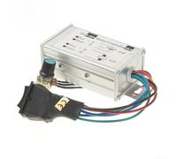 TDCuizent Placa controladora de motor CC de 20 A hacia adelante y hacia atrás, voltaje amplio de 9 V-60 V para regulador PWM con módulo de controlador de ajuste de potenciómetro para sistemas de 12 V