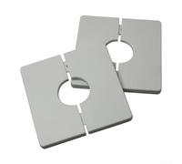 TDCuizent Placa cuadrada para cubrir agujeros de pared para acondicionar tuberías y cables, tapa decorativa de ABS para ocultar huecos en las paredes, acabado blanco de 86 mm para mejoras del hogar