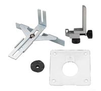 TDCuizent Plantilla de guía de borde de enrutador y accesorio de guía de recortadora recta para mesa de enrutador de carpintería o máquina de corte de mano para modelos 3701 3703 3709 (soporte de