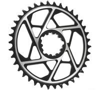 TDCuizent Plato de MTB estrecho ancho de 3 pernos CNC de aluminio para bielas SRAM 30T-42T opciones de dientes acabado anodizado negro para piezas de ciclismo de montaña (36T)