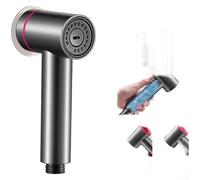 TDCuizent Pulverizador de bidé de alta presión para limpieza de inodoro con modos de pulverización duales, juego de ducha de mano de baño de acero inoxidable, montaje de base magnética para lavar la