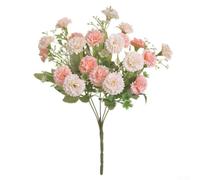 TDCuizent Ramo de flores artificiales de seda de 20 cabezas de clavel para decoración del hogar, centros de mesa, jardín, oficina y arreglos de fiesta, decoración floral DIY (5 colores disponibles