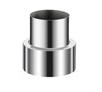 TDCuizent Reductor de tubo de chimenea de acero inoxidable para conducto de combustión de estufa, adaptador de reducción en espiral para calefacción, ventilación y sistemas de refrigeración