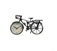 TDCuizent Reloj despertador retro con base de pie, decoración artística para el hogar, reloj de escritorio con números arábigos, plástico ABS para oficina y dormitorio (pilas no incluidas)