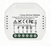 TDCuizent Smart for ZIGBEE - Módulo de interruptor de atenuación para Tuya WiFi Control remoto Regulador de luz de 2 vías DIY Automatización del hogar inteligente para Alexa, se adapta a cajas de