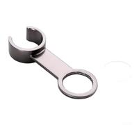 TDCuizent Soporte de acero inoxidable para rociador de inodoro con soporte giratorio de 360° sin perforación, soporte pulverizador de bidé para baño, gris plomizo liso (D)